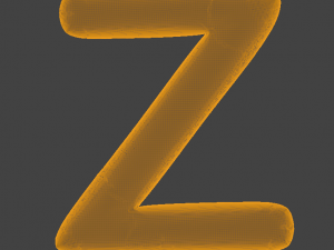 Balloons Alphabet Model 3D