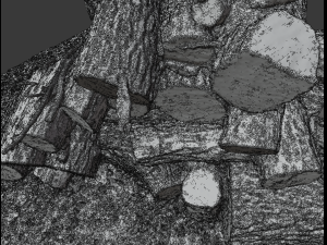 Firewood Pile Pack Model 3D