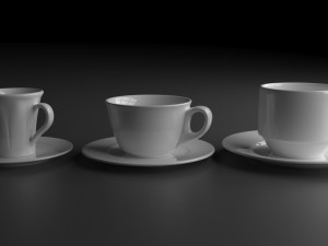 cups set 3D Model