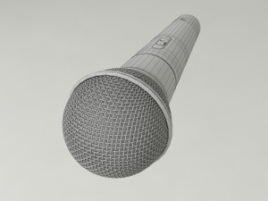 microphone 3D 模型