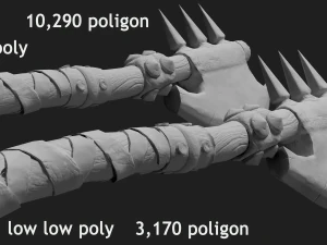 axe battle 3D Model