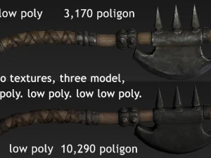 axe battle 3D Model