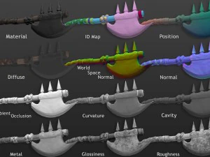 axe battle 3D Model