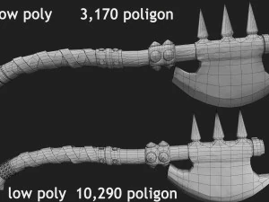 axe battle 3D Model