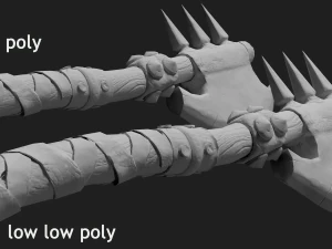 axe battle 3D Model