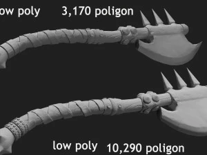 axe battle 3D Model