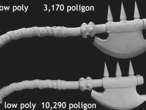 axe battle 3D Model