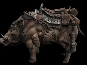 cybernetic boar 3D 模型