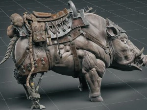 javali cibern&eacute;tico Modelo 3D