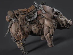 javali cibern&eacute;tico Modelo 3D