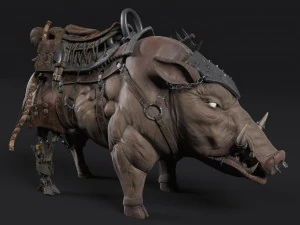 javali cibern&eacute;tico Modelo 3D