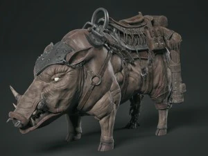 javali cibern&eacute;tico Modelo 3D