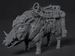 javali cibern&eacute;tico Modelo 3D