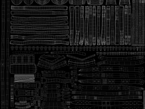 cybernetic boar 3D 模型