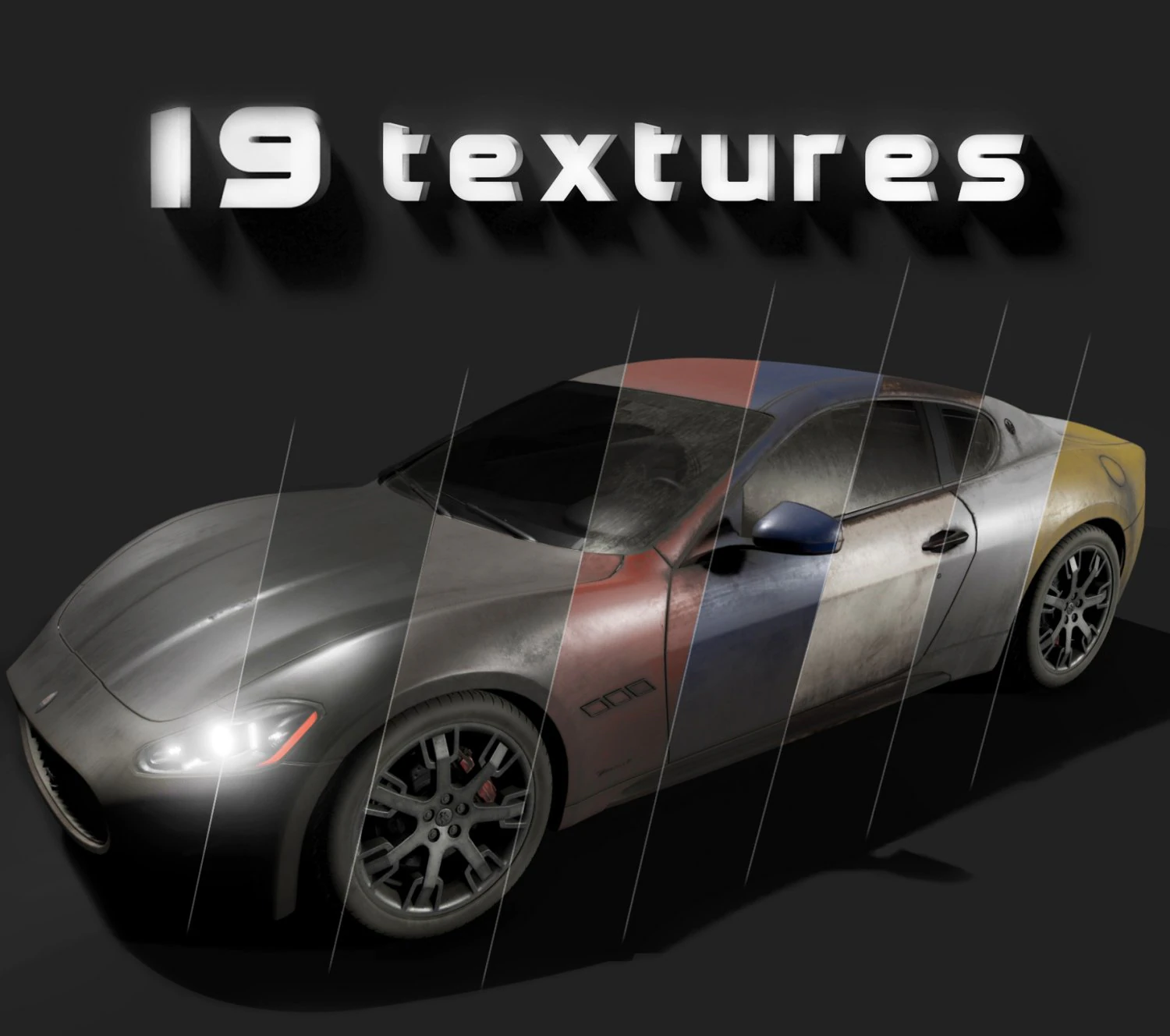 Maserati GT Modelo 3D .c4d .max .obj .3ds .fbx .stl .blend 