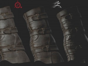 leather glove 3D Model