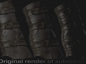 leather glove 3D Модель