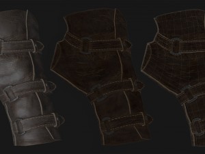leather glove 3D Модель
