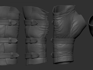 leather glove 3D Модель