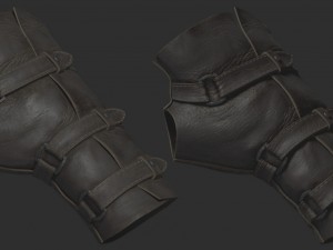 leather glove 3D Модель