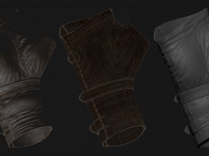 leather glove 3D Модель