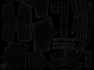 leather glove 3D Модель