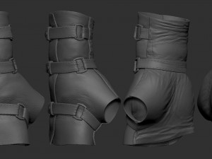 leather glove 3D Модель