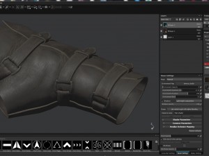 leather glove 3D Модель