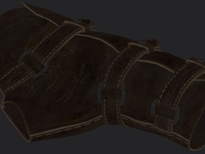 leather glove 3D Модель
