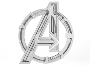 avengers age of ultron 3d logo 3D Model