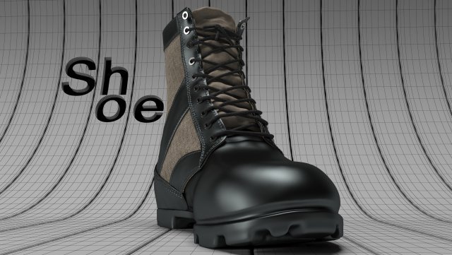 3dshoe Modelo 3D .c4d .max .obj .3ds .fbx .stl .blend 