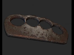 realistic brass knuckles 3D Model