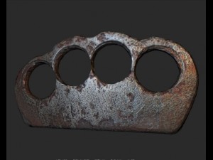 realistic brass knuckles 3D Model