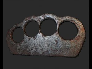 realistic brass knuckles 3D Model