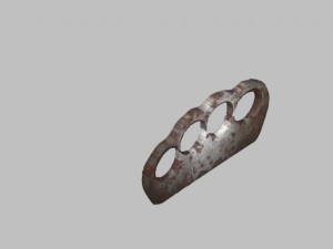realistic brass knuckles 3D Model