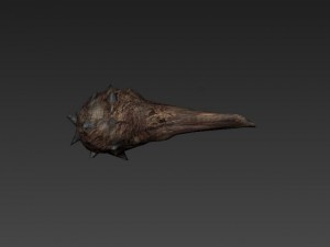 wooden cudgel 3D Model