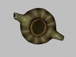 photorealistic clay teapot Modelo 3D
