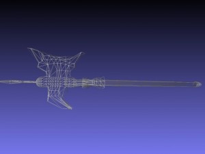medieval halberd 3D Model