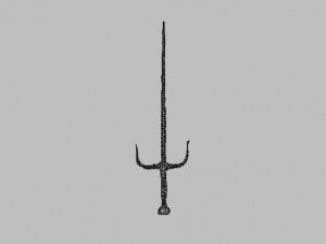 rusty sai 3D Model