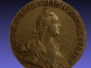 catherine gold rubles in 1766 3D मॉडल