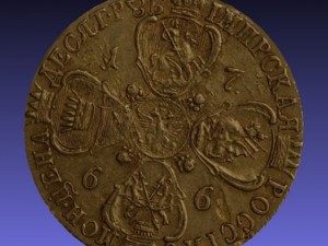 catherine gold rubles in 1766 3D मॉडल