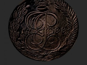 5 copecks 1788 catherine copper 3D मॉडल