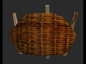 low poly set crew cannons 3D Model