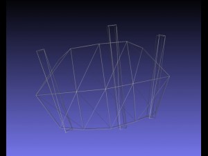 low poly set crew cannons Modelo 3D