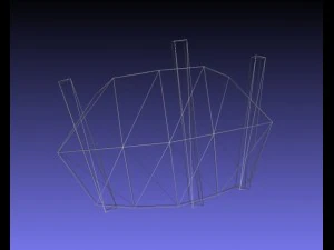 low poly set crew cannons 3D Model