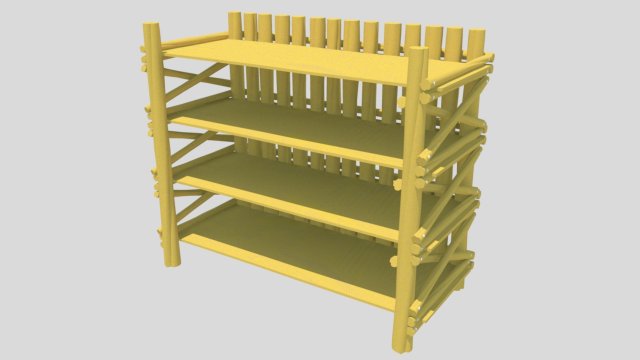 classic bookcase 3D 模型 .c4d .max .obj .3ds .fbx .stl .blend 