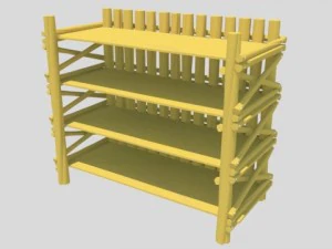 classic bookcase 3D Model