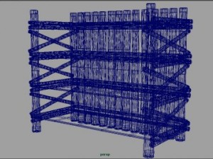 classic bookcase 3D 模型