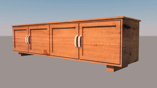 credenza 3D मॉडल .c4d .max .obj .3ds .fbx .stl .blend