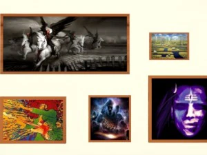 लकड़ी के चित्र फ़्रेम 3D मॉडल